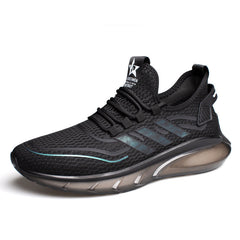Men's New Fashionable Sports and Leisure Breathable Fly Knit Shock-absorbing Sports Shoes
