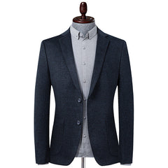 Solid Color New Stretch Men's Casual Blazer