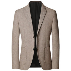 Men's Plaid Slim Fit Gentleman Blazer