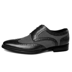 2023New High Quality Retro Fashion Denim Leather Shoes