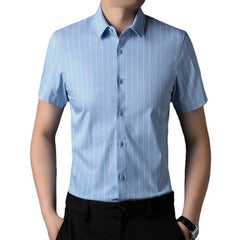 Business casual non-iron ice silk shirt