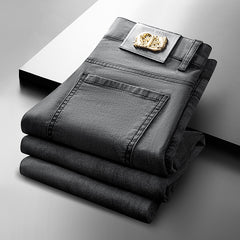 Men's Printed High-end Stretch Slim Straight Jeans