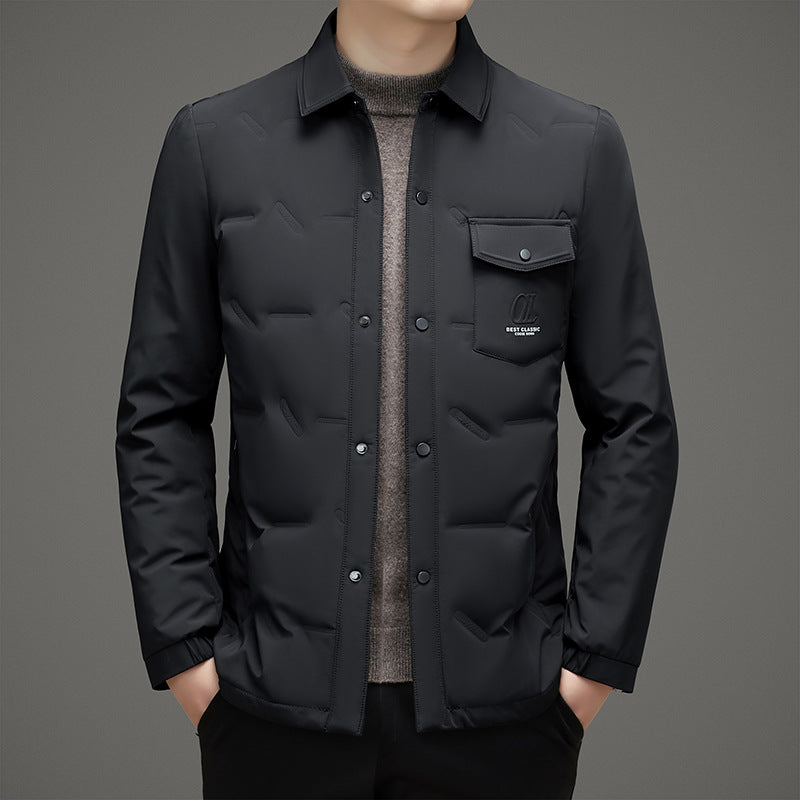 White duck down cold-proof warm down jacket