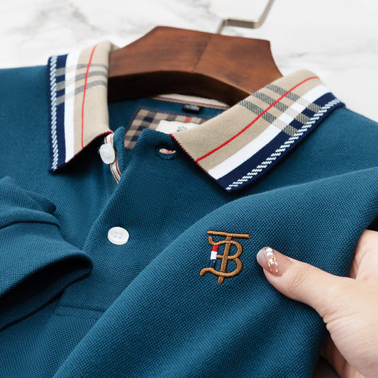 Men's Pure Cotton Lapel POLO Shirt