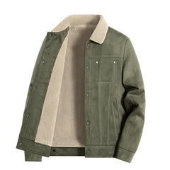 Men's Suede Thick Warm Casual Jacket