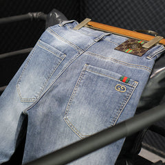 Embroidered new stretch jeans