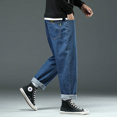 Men's Large Size Loose Comfortable Casual Jeans