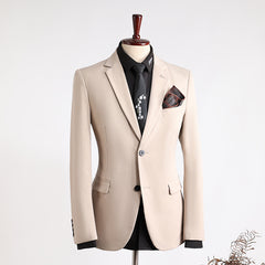 Men's Plus Size Casual Business Formal Wear Fashionable Slim Fit Dress Blazer