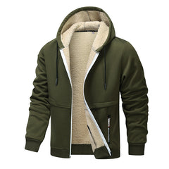 Men's New Casual Lambskin Thickened Jacket