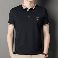 Slim Lapel Comfortable Casual Stretch POLO Shirt