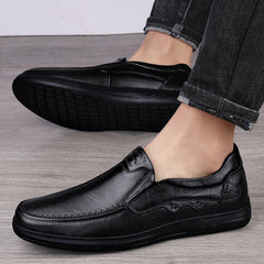 Men's Leather Soft Sole Breathable Business Leather Shoes