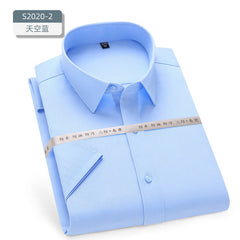 Men's Waterproof, Oil-proof, Stain-proof, Non-ironing Stretch Business Casual Shirt