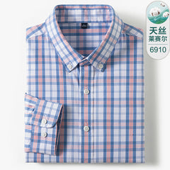 Men's High-end Business Casual Cotton Plaid Shirt