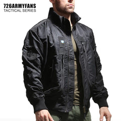 men's tactical stand collar jacket