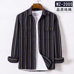Men's New Striped Cotton Casual Shirt