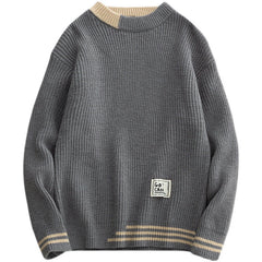2022 Winter New Thickened Loose Round Neck Sweater