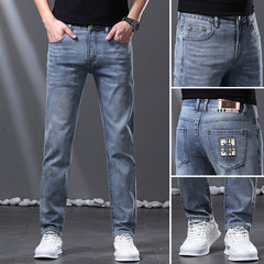 2023 New High-end Slim Straight Stretch Jeans
