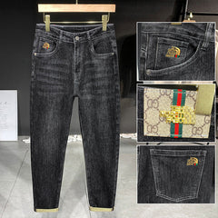 Men's Stretch Super Soft Slim Fit Versatile Printed Jeans