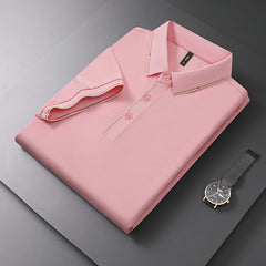 Men's Classic Lapel Solid Color POLO Shirt