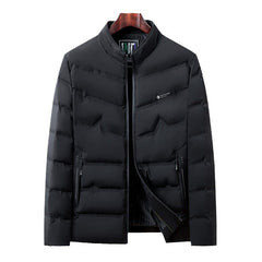 Men's Warm Duck Down Stand Collar Business Casual Down Jacket