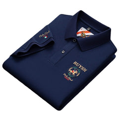 Men's Business Embroidered Lapel POLO Shirt