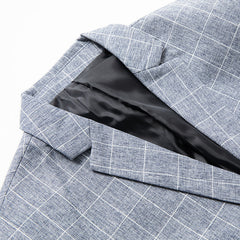 Men's Stylish Plaid Non-iron Casual Blazer