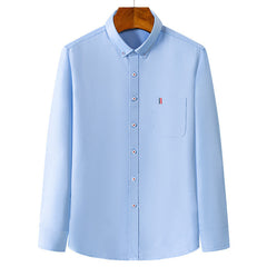 Men's Solid Color Business Casual Shirt