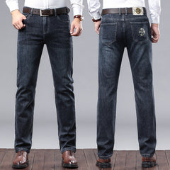Men's Slim Straight Casual Business Casual Stretch Jeans