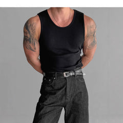Cotton High Elastic Bodybuilding Training Sports Vest