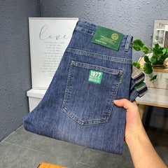 Men's Stretch Super Soft Slim Fit Versatile Printed Jeans