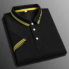 Men's New Casual Business Lapel Short-sleeved Polo Shirt