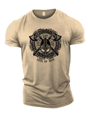Men's Summer Pure Cotton Breathable Sports Casual T-shirt