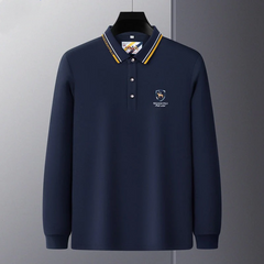 Business Loose Embroidered Polo Shirt