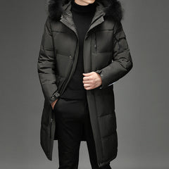 Men's New Fashion Long Down Jacket