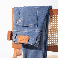 Men's Thin Fit Straight Leg Stretch Jeans