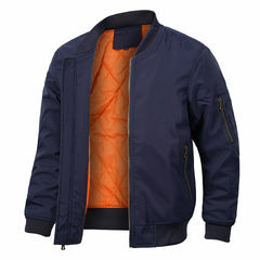 Men's Large Size Winter Warm Bomber Jacket