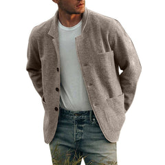 Men's Solid Color Fashion Casual Jacket
