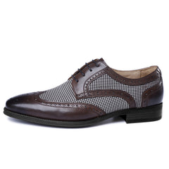2023New High Quality Retro Fashion Denim Leather Shoes