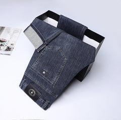 Men's Business Straight Elastic Fashionable Casual Versatile Jeans