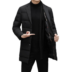 2024 Men's Long Business Warm Down Jacket
