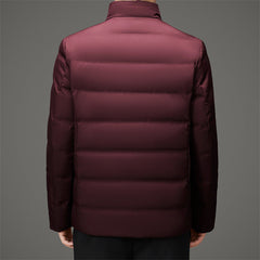 White duck down stand collar light antibacterial down jacket