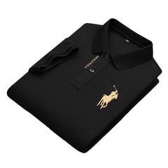 New Fashionable Cotton Embroidered Lapel POLO