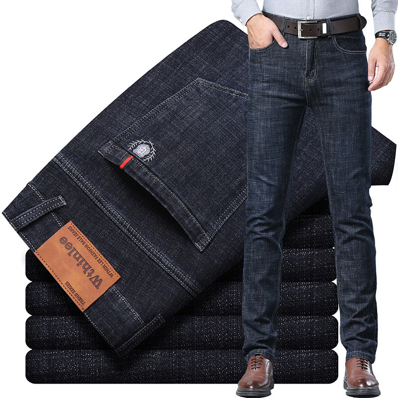 Men's Business Straight Loose Stretch Casual Jeans