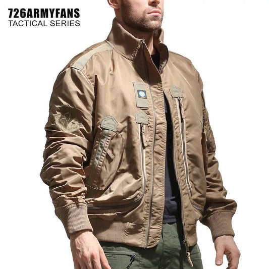 men's tactical stand collar jacket