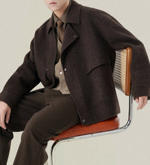 Men's Winter Double-faced Woolen Jacket