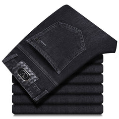 2023 High-end Wear-resistant Super Soft Double-core Yarn Elastic Loose Straight Jeans