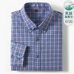 Men's High-end Business Casual Cotton Plaid Shirt