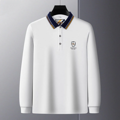 Business Loose Embroidered Polo Shirt