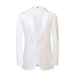 Men's Party Performance Date Wavy Sequin Shiny Casual Trendy Blazer