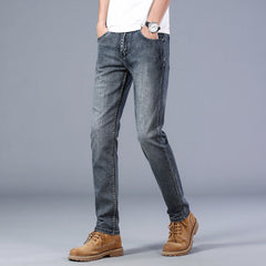 Men's Slim Straight Stretch Business Casual Jeans